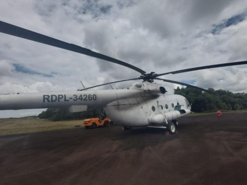 Kobar Mendapat Bantuan Helikopter untuk Penanganan Karhula